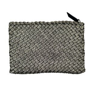 NAGHEDI Salina Pouch - Metallic Gold & Black Small Handbag Clutch Pouch
